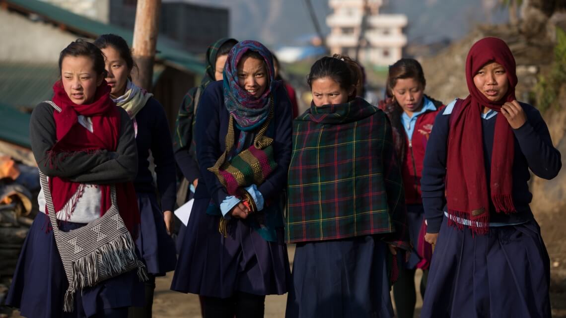 Caritas International België Heropbouw van scholen in Sindhupalchok