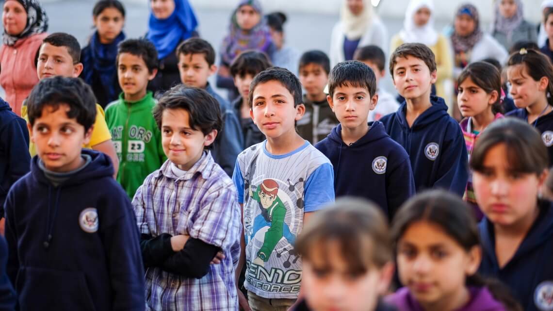 Caritas International Belgique Les écoles ne peuvent plus faire face à l’afflux de réfugiés au Liban et en Jordanie