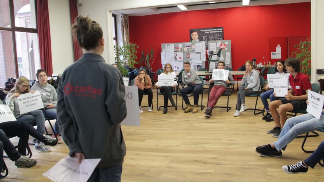 Caritas International België Workshop in de klas – Between 2 worlds