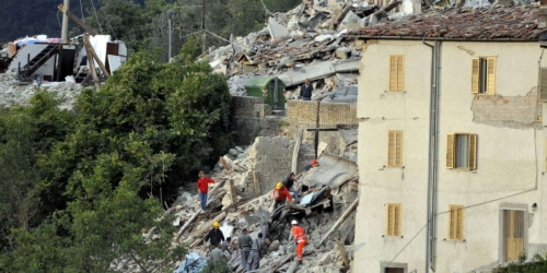 Caritas International België Aardbeving in Italië