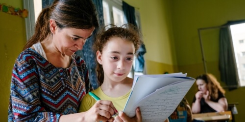 Caritas International België Huiswerkklassen voor kansarme Libanese kinderen en vluchtelingen (Beyrouth)