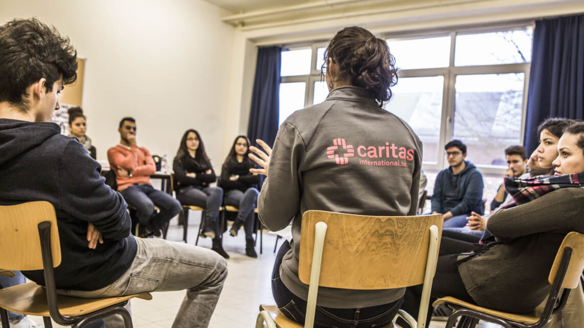 Caritas International Belgique Atelier scolaire – Between 2 Worlds