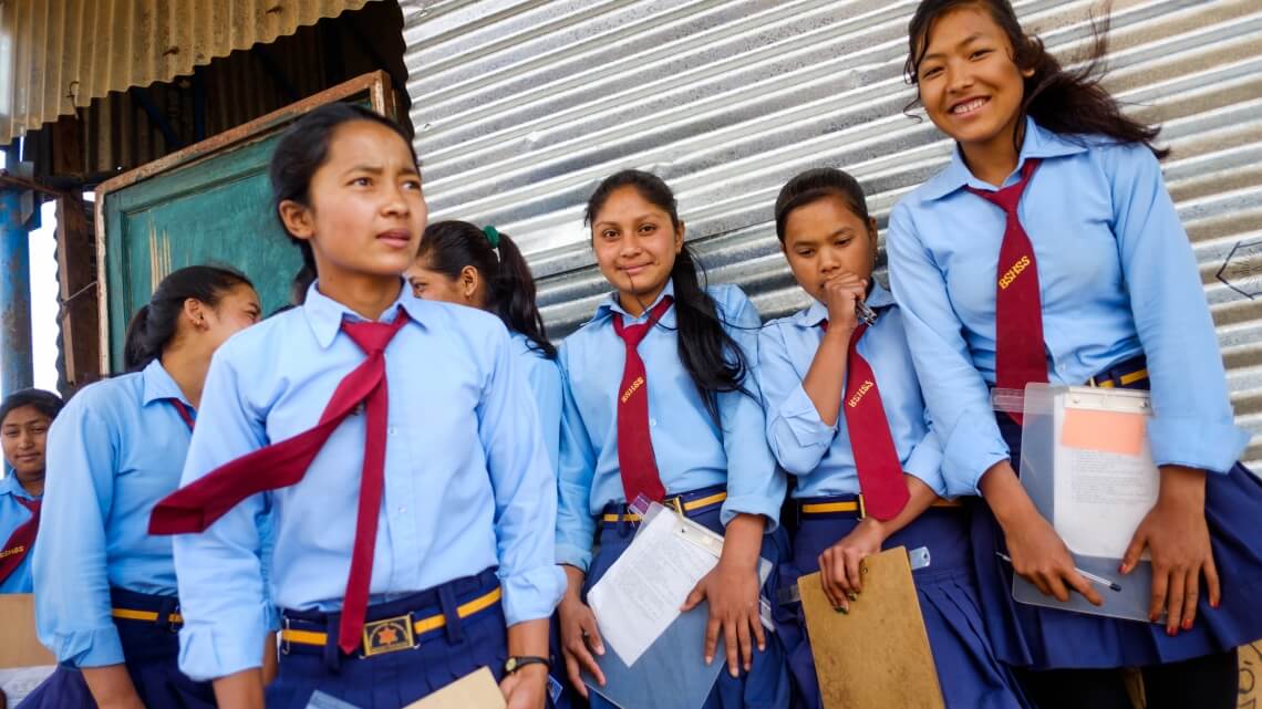 Caritas International België Samen scholen bouwen in Sindhupalchok