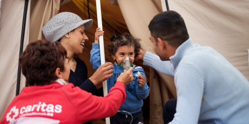 Caritas International Belgium A poignant story behind each arrival in Lesbos
