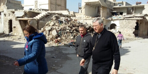 Caritas International België Bisschop Bonny na bezoek aan Syrië: “De menselijke confrontaties blijven het langst in je hoofd zitten”.