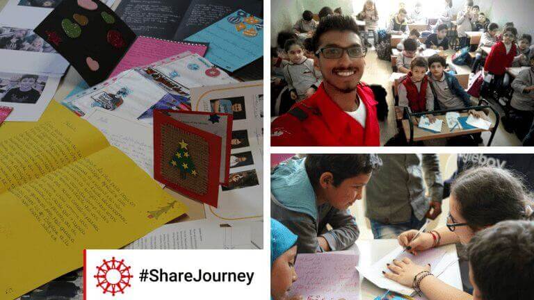 <p>Jonge Syrische vluchtelingen in Libanon beantwoorden brieven die ze kregen van jonge Belgen.</p>
