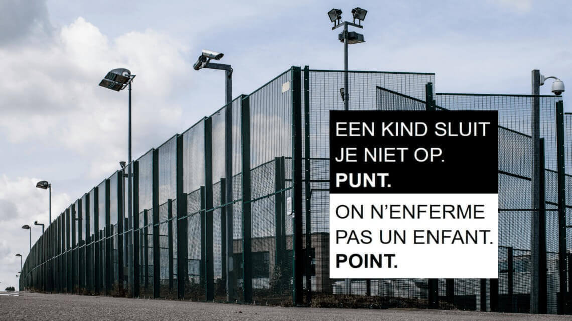 Caritas International België Teken de petitie tegen detentie van kinderen