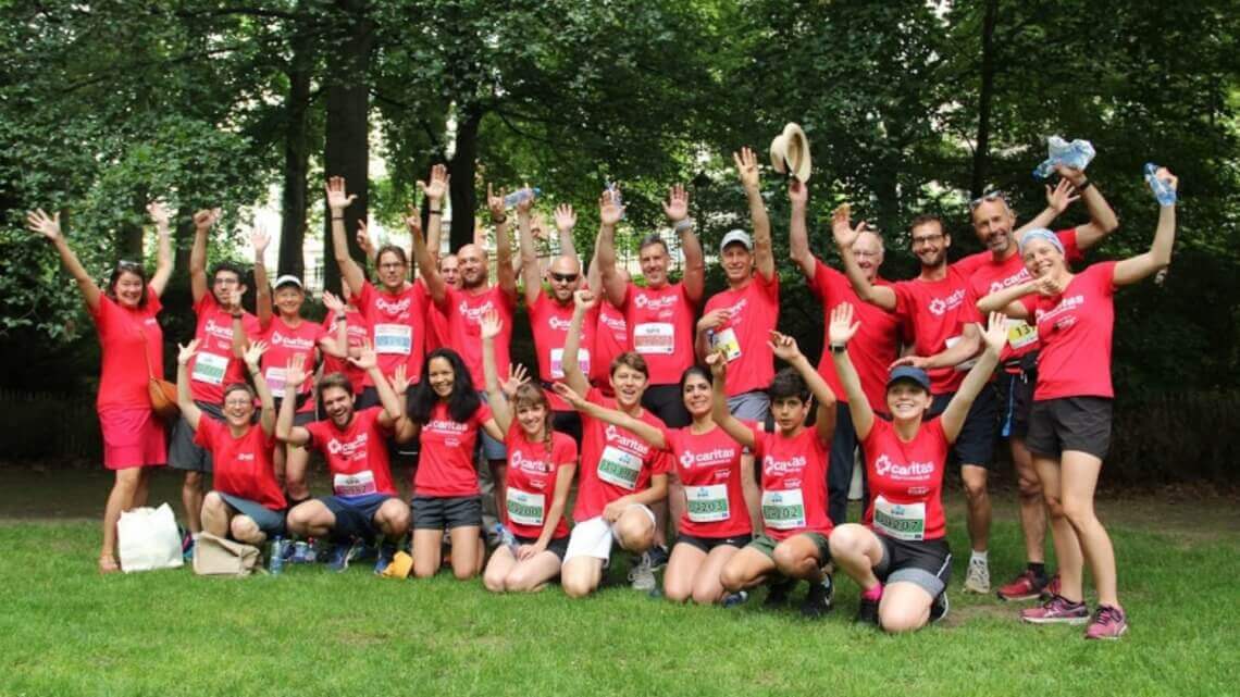 Caritas International Belgique 20 km de Bruxelles : courir pour reconstruire