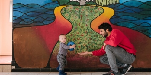 Caritas International België Opvang voor de kleinste bewoners in Scherpenheuvel