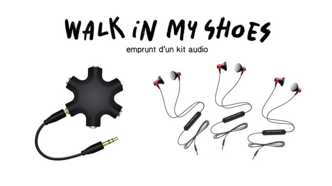 Caritas International Belgique Walk in my shoes : emprunt d’un kit audio