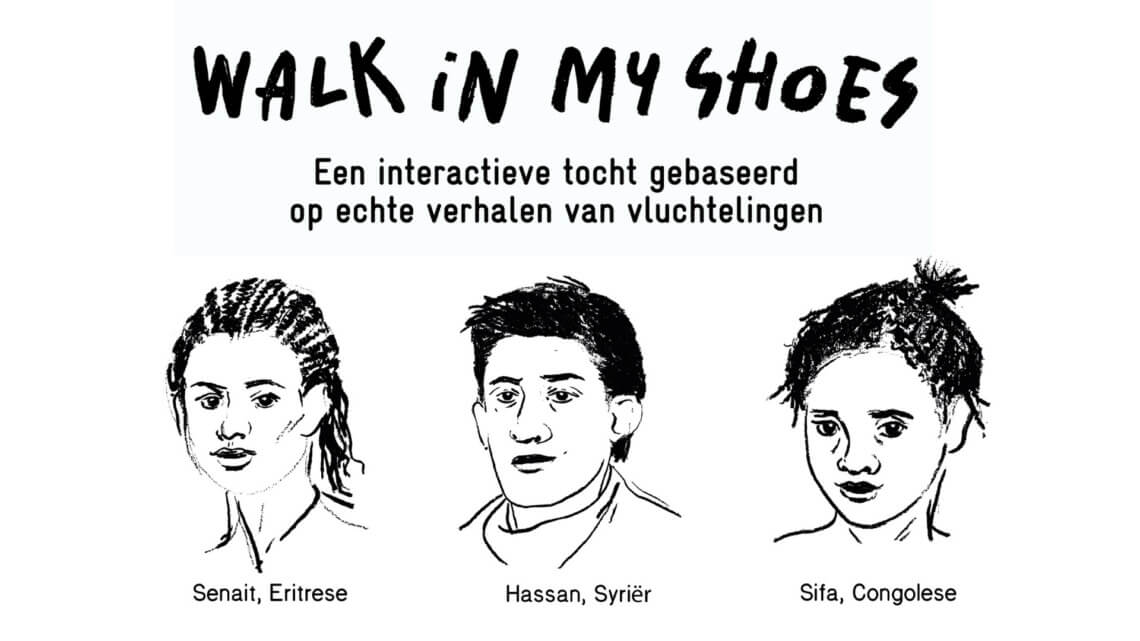 Caritas International België Walk-in-my-shoes.be: “Op jonge leeftijd al zo’n verscheurende keuzes moeten maken, is hard