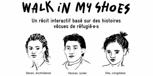 Caritas International Belgique Walk in my shoes : mettez-vous dans la peau d’un-e réfugié-e