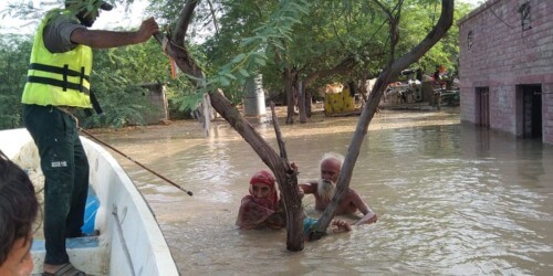 Caritas International België Belgische steun voor slachtoffers van grote overstromingen in Pakistan